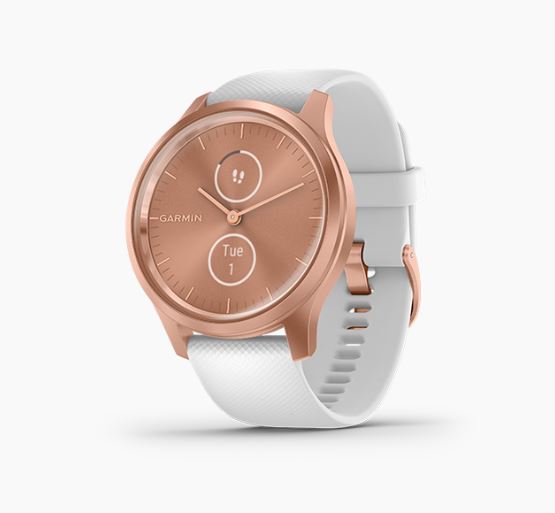 garmin white and gold